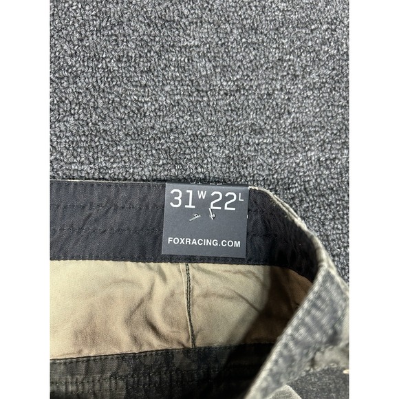 New Fox Racing Camo Cargo Shorts Men's 31 Twill Cotton 11" Inseam Outdoors - Picture 4 of 10